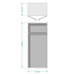 Armoire à Portes Battantes Brooklyn I 6 Armoire à Portes Battantes Brooklyn I -Armoire Soldes Boutique drehtuerenschrank brooklyn i polarweiss 100 cm 2 tuerig 236 cm 5016440 1