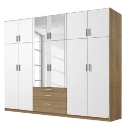 Armoire à Portes Battantes Hildesheim -Armoire Soldes Boutique drehtuerenschrank hildesheim alpinweiss eiche sonoma dekor mit spiegeltuer en 4842756