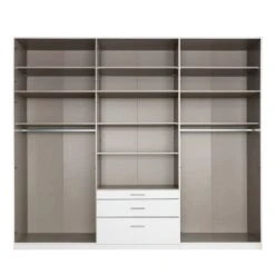 Armoire à Portes Battantes Hildesheim -Armoire Soldes Boutique drehtuerenschrank hildesheim alpinweiss mit spiegeltuer en 4843072