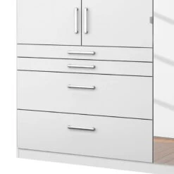 Armoire à Portes Battantes Homburg I 25 Armoire à Portes Battantes Homburg I -Armoire Soldes Boutique drehtuerenschrank homburg alpinweiss 136 cm 3 tuerig mit spiegeltuer en 4478632