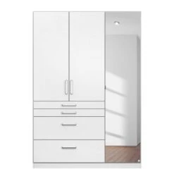 Armoire à Portes Battantes Homburg I 23 Armoire à Portes Battantes Homburg I -Armoire Soldes Boutique drehtuerenschrank homburg alpinweiss 136 cm 3 tuerig mit spiegeltuer en 4478636