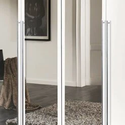 Armoire à Portes Battantes Brooklyn II -Armoire Soldes Boutique drehtuerenschrank melva polarweiss spiegel 278226