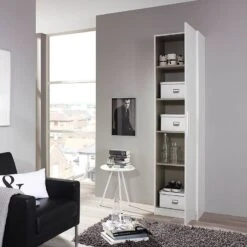 Armoire à Portes Battantes Minosa -Armoire Soldes Boutique drehtuerenschrank minosa alpinweiss hochglanz weiss 3308849