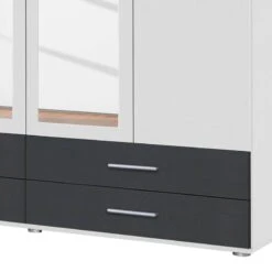Armoire Rasant-Extra I -Armoire Soldes Boutique drehtuerenschrank rasant extra i alpinweiss anthrazit 168 cm 4 tuerig 2 spiegeltueren 2671898