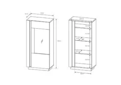 Armoire Vitrine ARCO 72 LED -Armoire Soldes Boutique e7c52cc675484bcdb1ff31b8a1548481