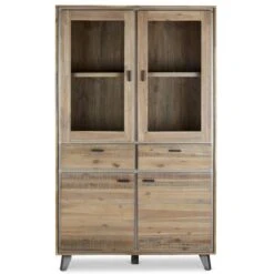 Armoire Vitrine Malaga Marron -Armoire Soldes Boutique ea0928637517448e8287e8c963ca6009