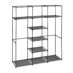 Penderie En Tissu XXL Avec 2 Tringles -Armoire Soldes Boutique eb98957268f5477cbe269f4b406a343d