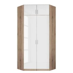 Armoire D'angle Celle -Armoire Soldes Boutique eckschrank celle hochglanz weiss eiche sanremo hell dekor 2118218