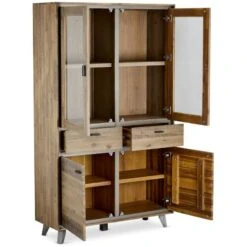 Armoire Vitrine Malaga Marron -Armoire Soldes Boutique fb6f1b889a254e7081557951a8b16b50
