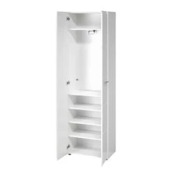 Armoire D’entrée Adana -Armoire Soldes Boutique garderobenschrank adana hochglanz weiss 5157536