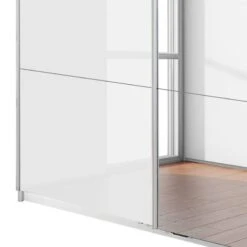 Armoire à Portes Coulissantes Minosa -Armoire Soldes Boutique schwebetuerenschrank minosa alpinweiss hochglanz weiss 136 cm 2 tuerig 3308965