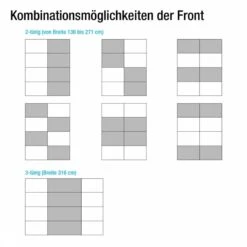 Armoire à Portes Coulissantes Quadra -Armoire Soldes Boutique schwebetuerenschrank quadra spiegel alpinweiss glas weiss breite x hoehe 315 x 210 cm 1916886