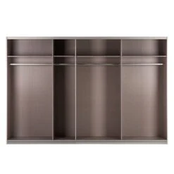 Armoire à Portes Coulissantes Quadra -Armoire Soldes Boutique schwebetuerenschrank quadra spiegel alpinweiss glas weiss breite x hoehe 315 x 210 cm 1916890