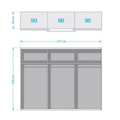 Armoire à Portes Coulissantes Siegen -Armoire Soldes Boutique schwebetuerenschrank siegen alpinweiss steingrau 5012036