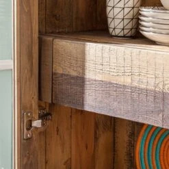 Vitrine Tamati -Armoire Soldes Boutique standvitrine tamati pinie massiv 3758548