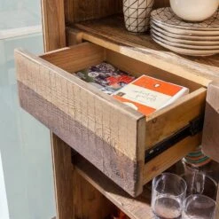 Vitrine Tamati -Armoire Soldes Boutique standvitrine tamati pinie massiv 3758552