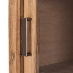 Vitrine Toumanar -Armoire Soldes Boutique standvitrine toumanar akazie teilmassiv akazie sand 3627437