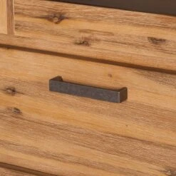 Armoire Vitrine Toumanar -Armoire Soldes Boutique vitrinenschrank toumanar akazie teilmassiv akazie sand 3627477